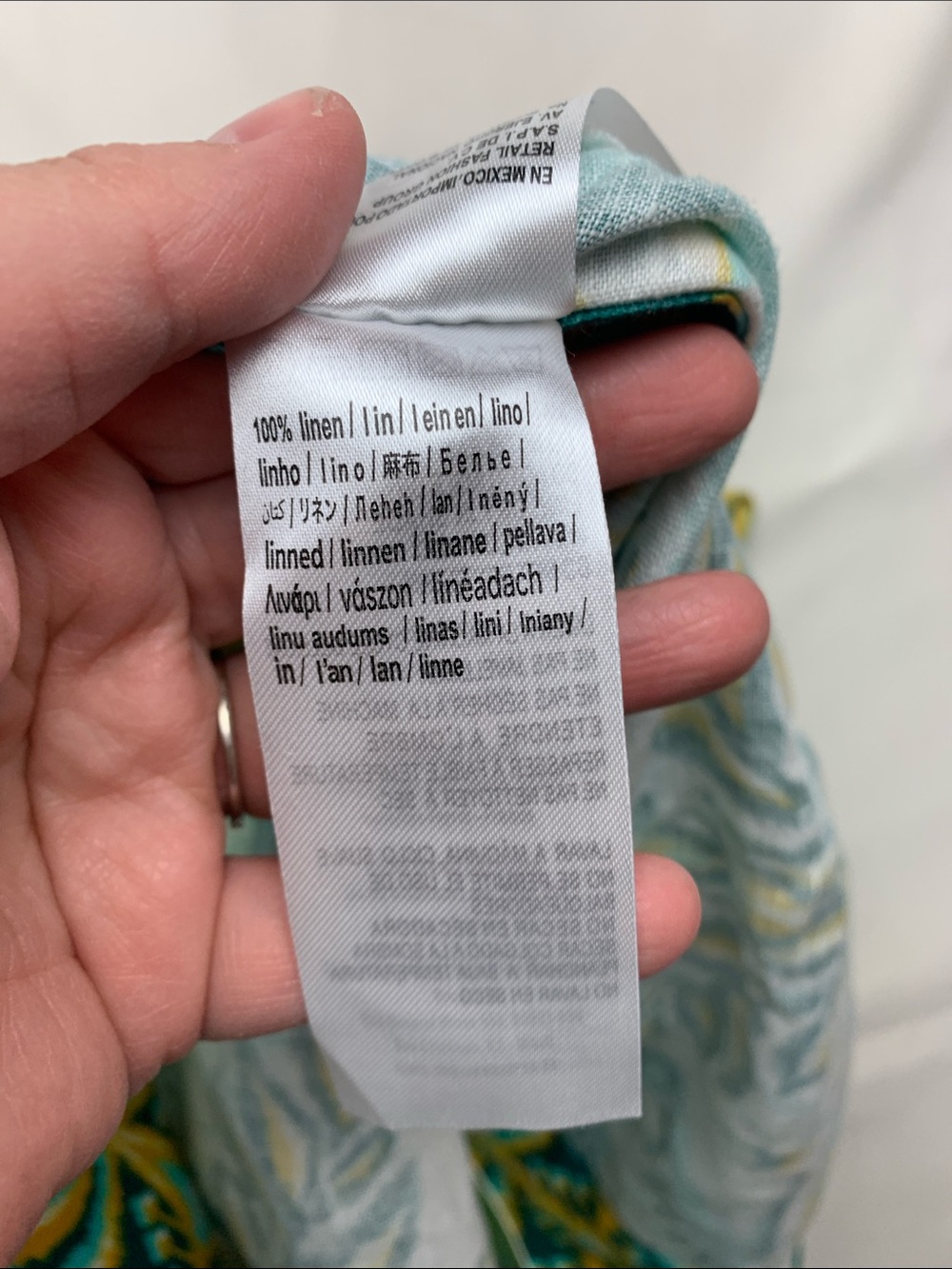 Farm Rio medium new Halter Maxi Dress tropical tapestry Green Yellow linen - Picture 14 of 14